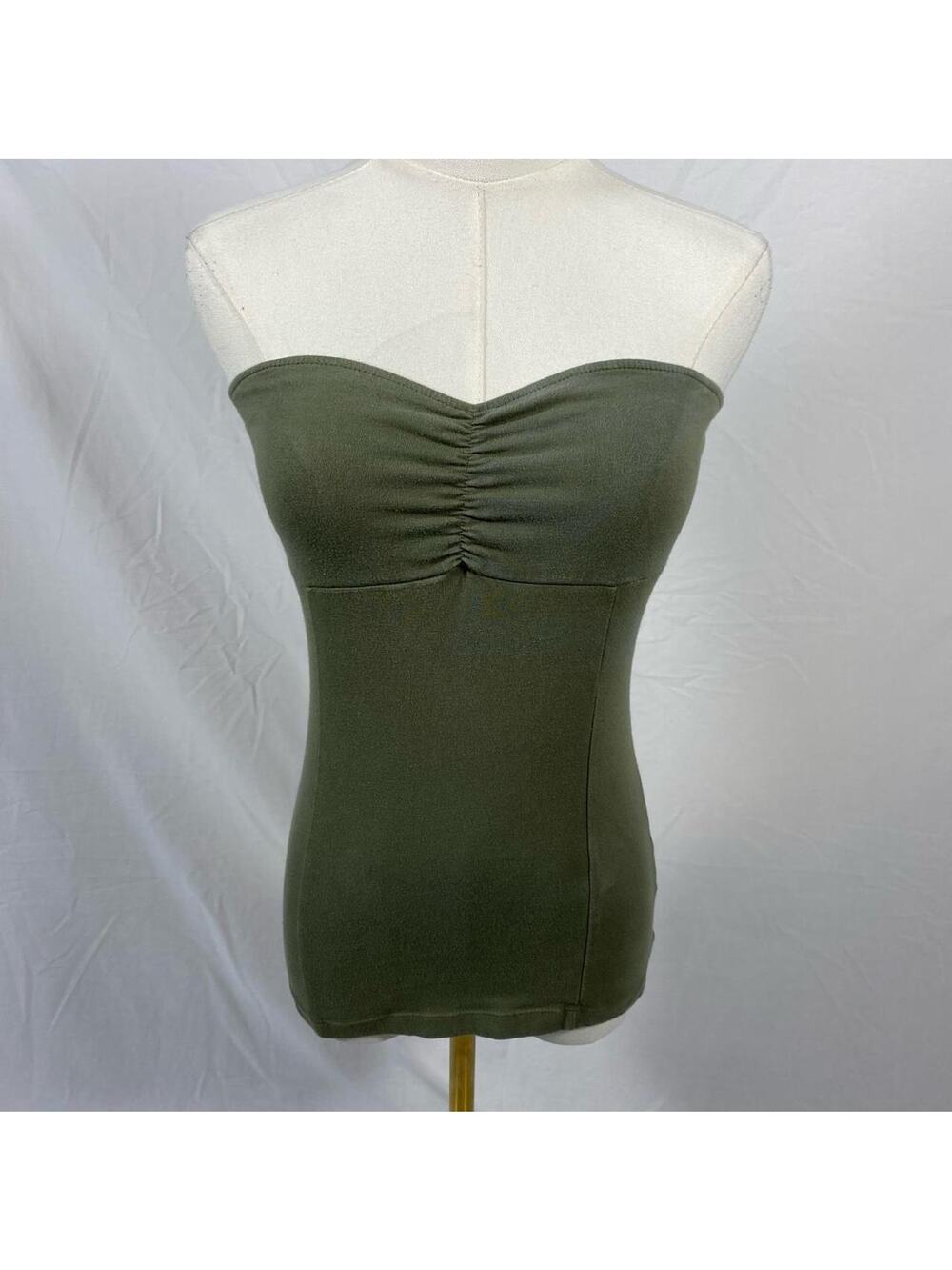 Decree green strapless top size small y2k summer girly preppy